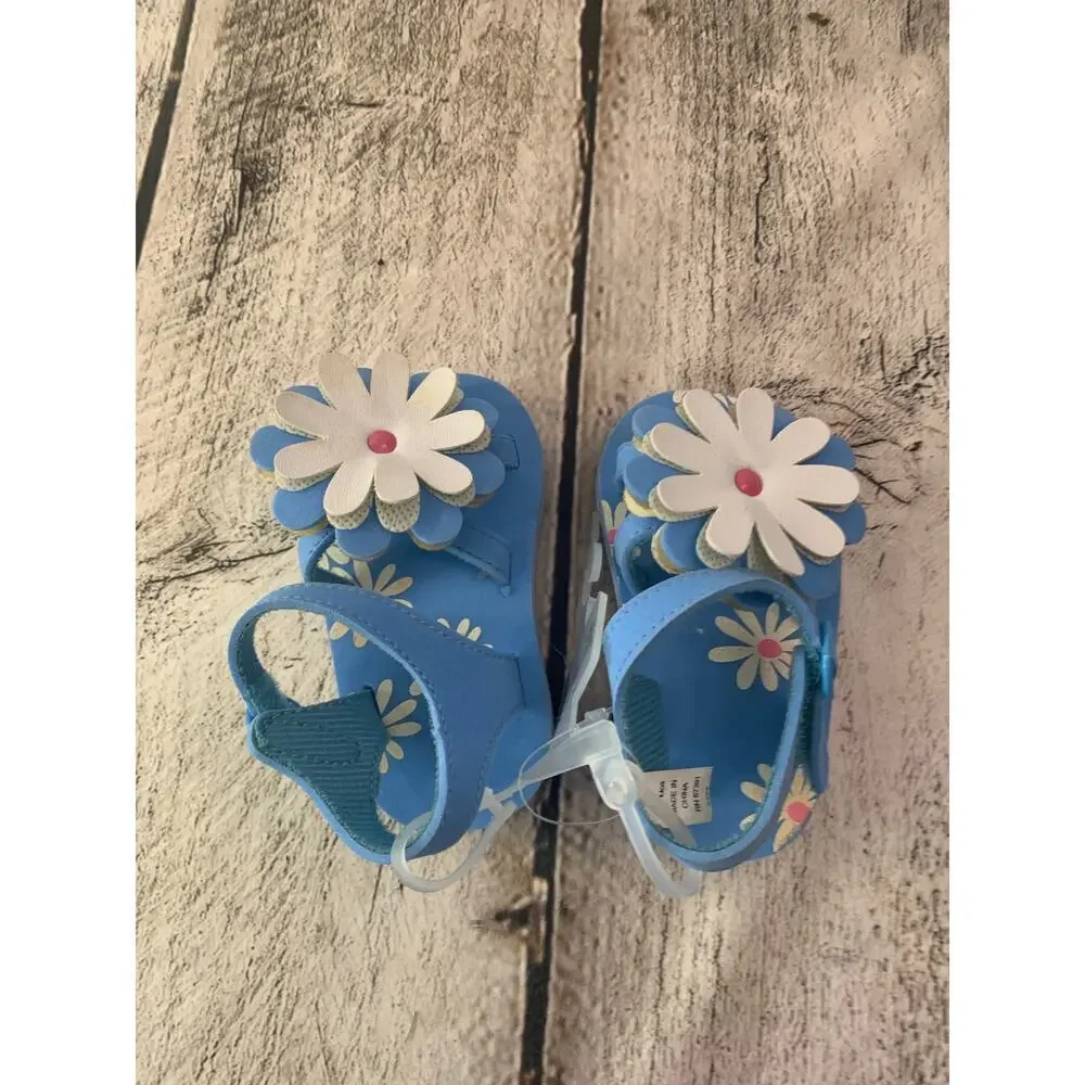 KOALA KIDS Girl’s Flower Sandals / Size: 0-6 Months